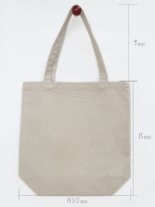 plain back tote bag